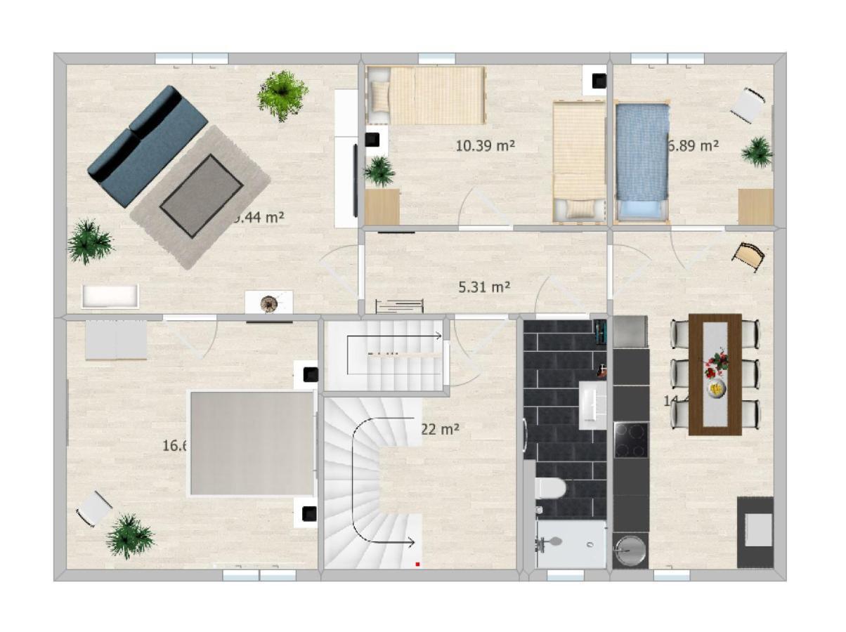 Апартаменты Moderne 3Br Netflix,Kaffee,Wifi,Parken Бранд-Эрбисдорф Экстерьер фото